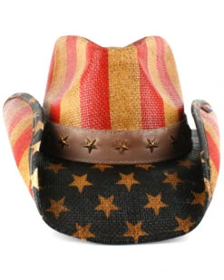 Cody James Men's Justice American Flag Drifter Straw Cowboy Hat -Western Boots & Shoes Deals Store 099P25 PY D2