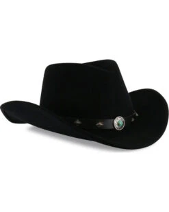 Cody James Men's Santa Ana Black Wool Felt Hat