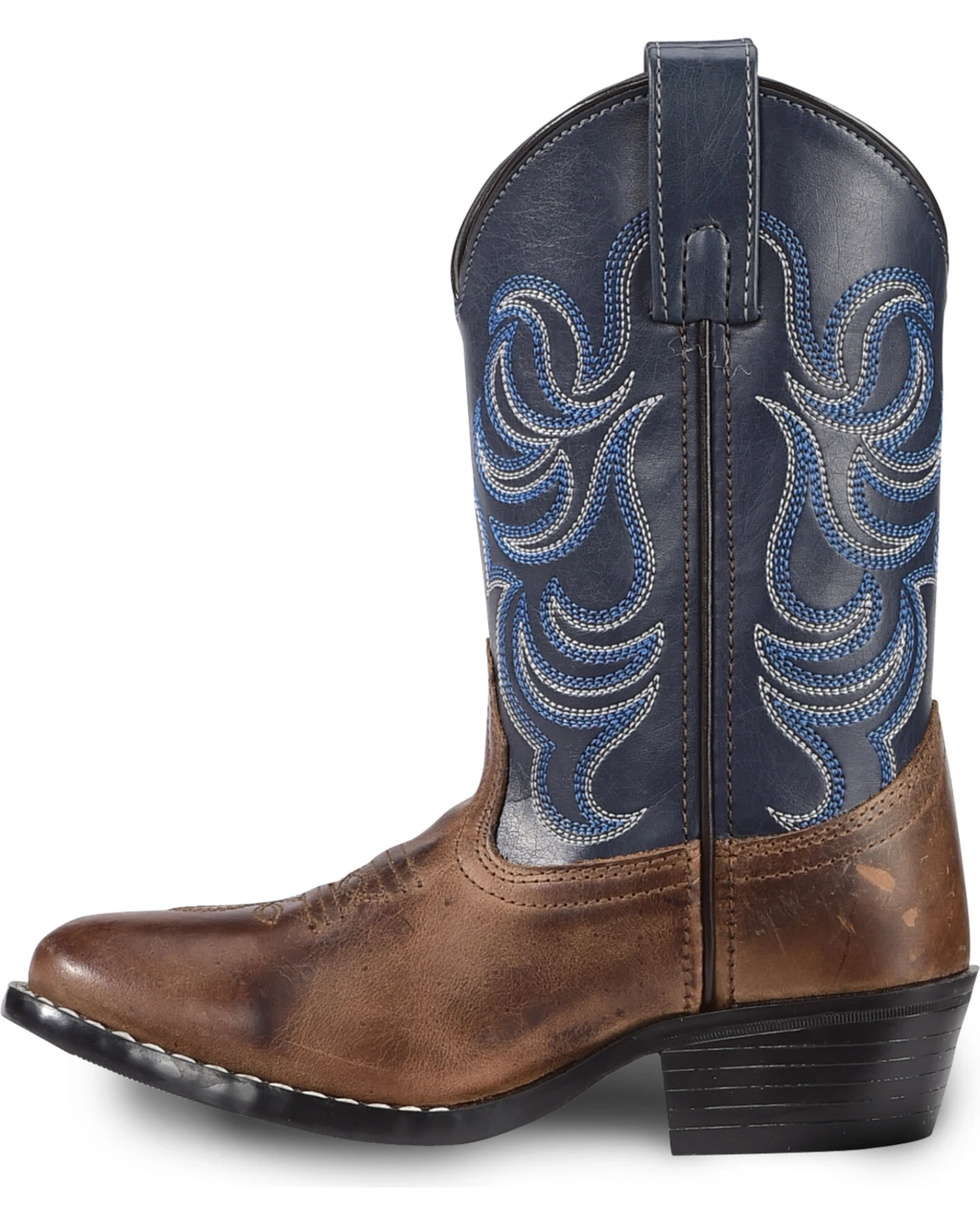 Cody James Boys' Two-Tone Embroidered Western Boots - Round Toe 3 Cody James Boys' Two-Tone Embroidered Western Boots - Round Toe - Image 3