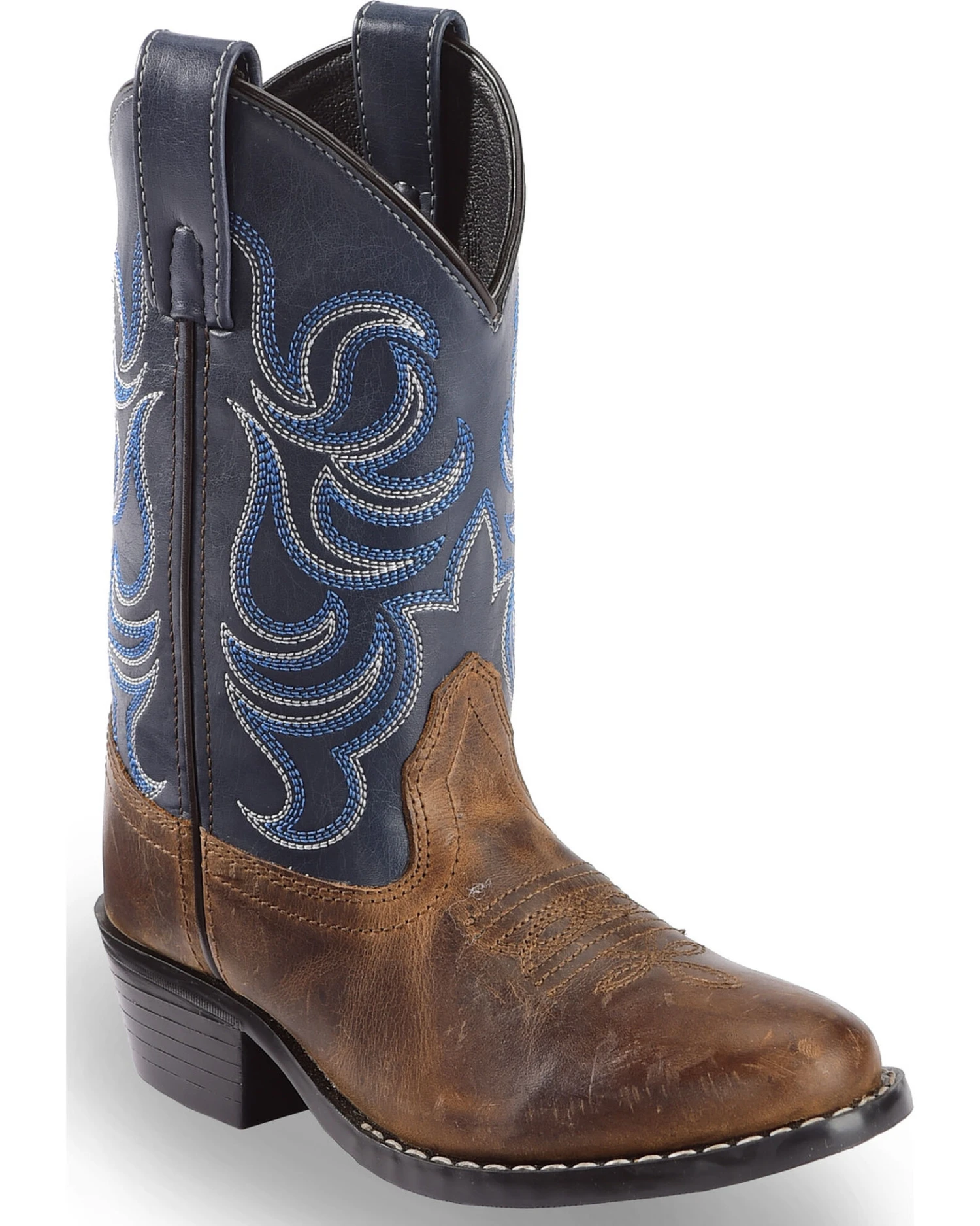 Cody James Boys' Two-Tone Embroidered Western Boots - Round Toe 1 Cody James Boys' Two-Tone Embroidered Western Boots - Round Toe
