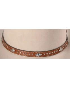 Cody James Silver Studs With Diamond Conchos Hat Band -Western Boots & Shoes Deals Store 2000221736 280 D2