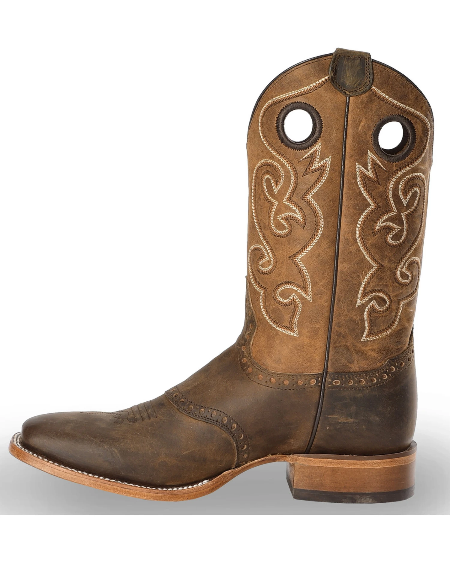 Cody James Men's Saddle Vamp Western Boots - Broad Square Toe 3 Cody James Men's Saddle Vamp Western Boots - Broad Square Toe - Image 3