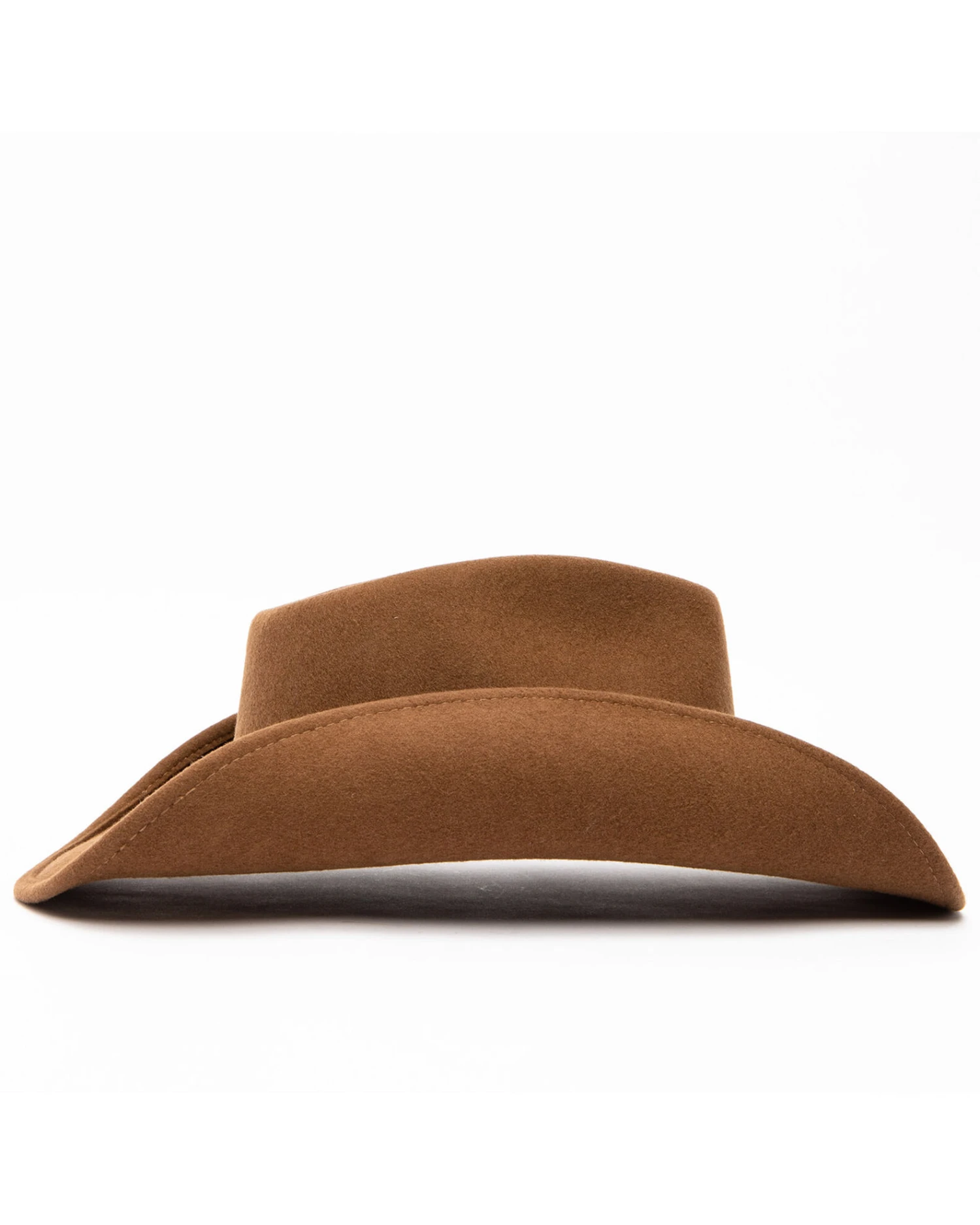 Cody James Men's Fawn Pinch Front Leather Stud Band Wool Hat 3 Cody James Men's Fawn Pinch Front Leather Stud Band Wool Hat - Image 3