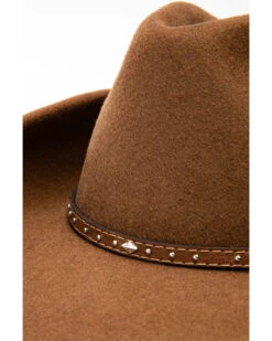 Cody James Men's Fawn Pinch Front Leather Stud Band Wool Hat 11 Cody James Men's Fawn Pinch Front Leather Stud Band Wool Hat -Western Boots & Shoes Deals Store 2000234015 200 P6
