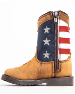 Cody James Toddler Boys' USA Flag Western Boots - Broad Square Toe -Western Boots & Shoes Deals Store 2000253466 200 P3