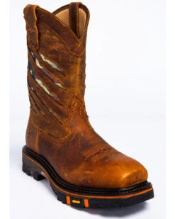 Cody James Men's Flag Western Work Boots - Nano Composite Toe