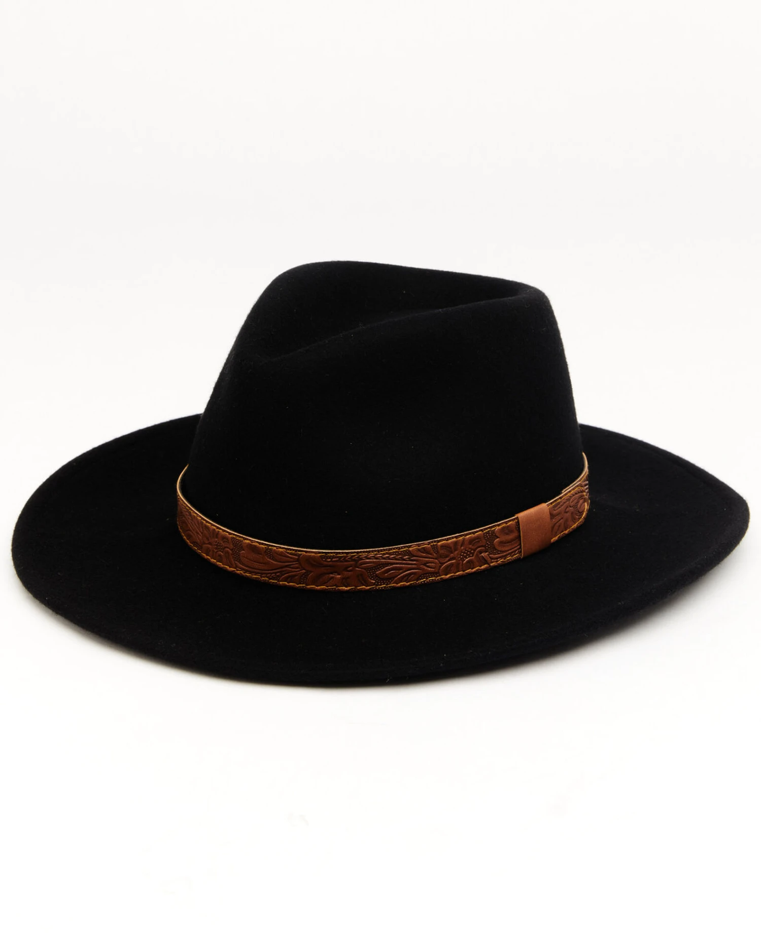 Cody James Men's Brown Leather Embossed Band Western Felt Hat 1 Cody James Men's Brown Leather Embossed Band Western Felt Hat