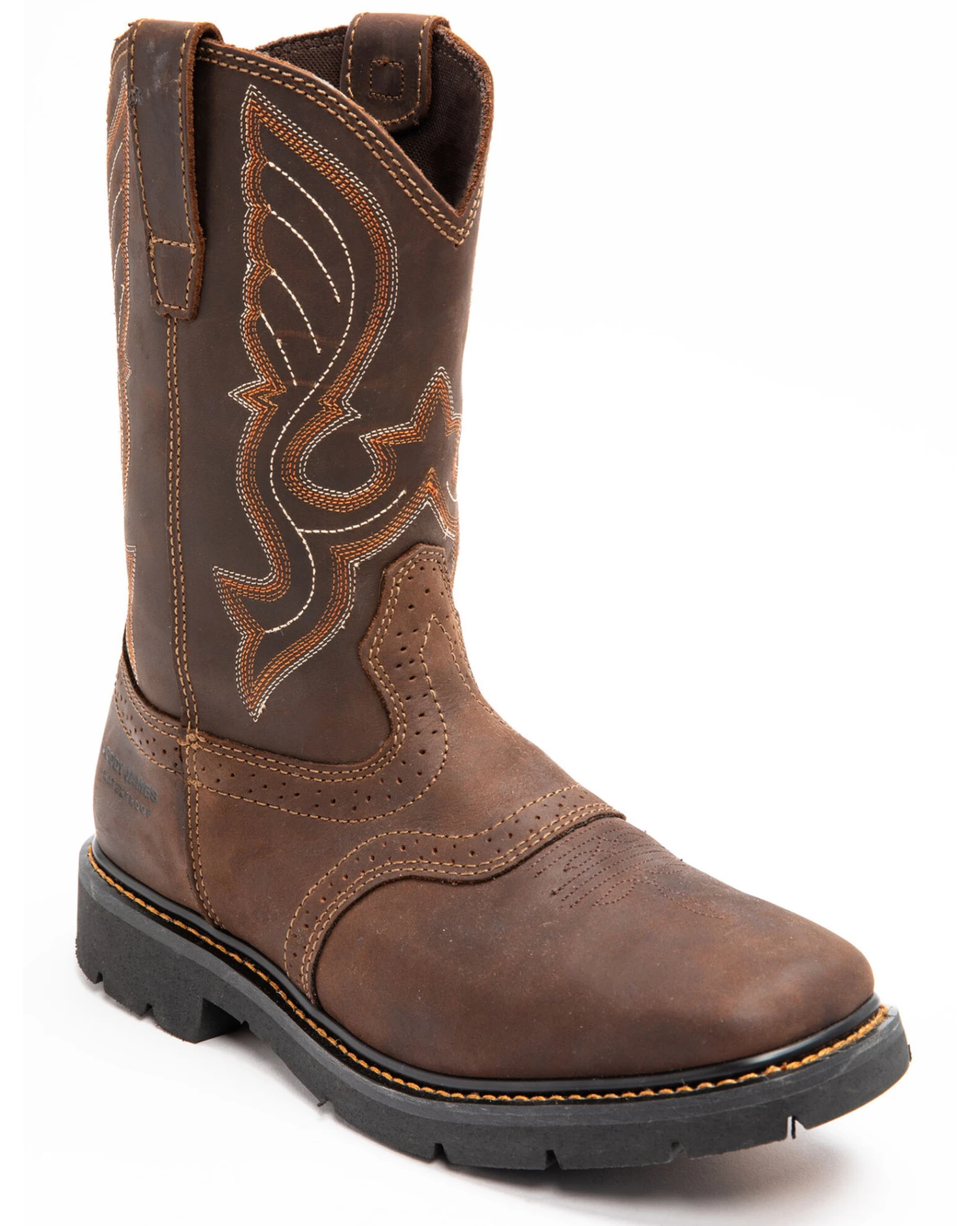 Cody James Men's Saddle Waterproof Western Work Boots - Soft Toe 1 Cody James Men's Saddle Waterproof Western Work Boots - Soft Toe