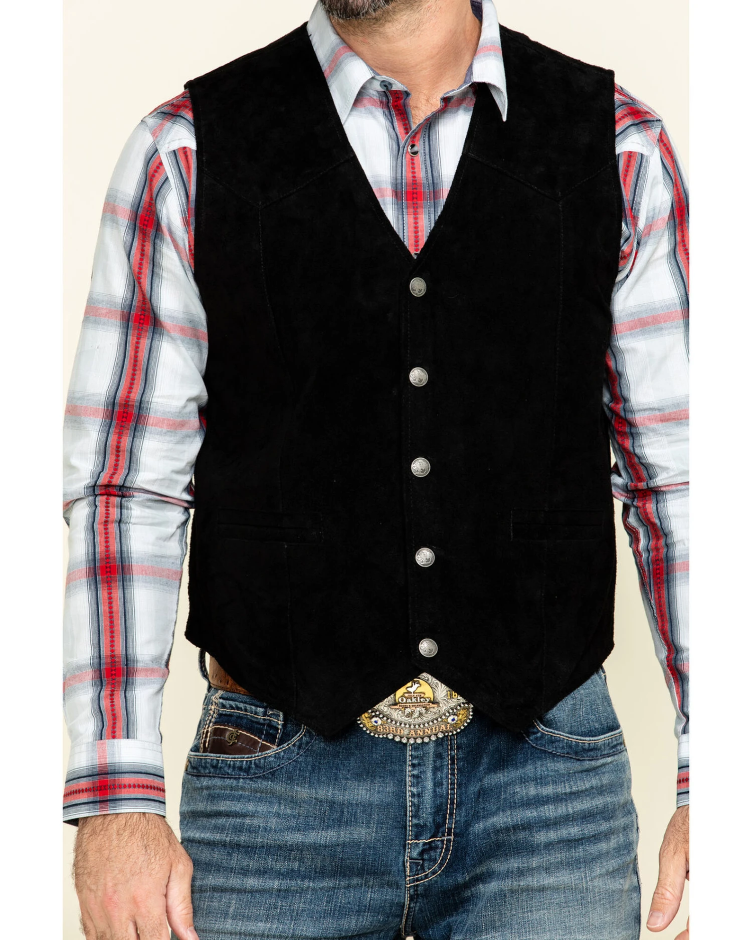 Cody James Men's Angus Suede Vest 4 Cody James Men's Angus Suede Vest - Image 4