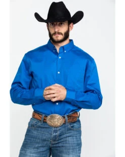 Cody James Core Solid Twill Long Sleeve Western Shirt