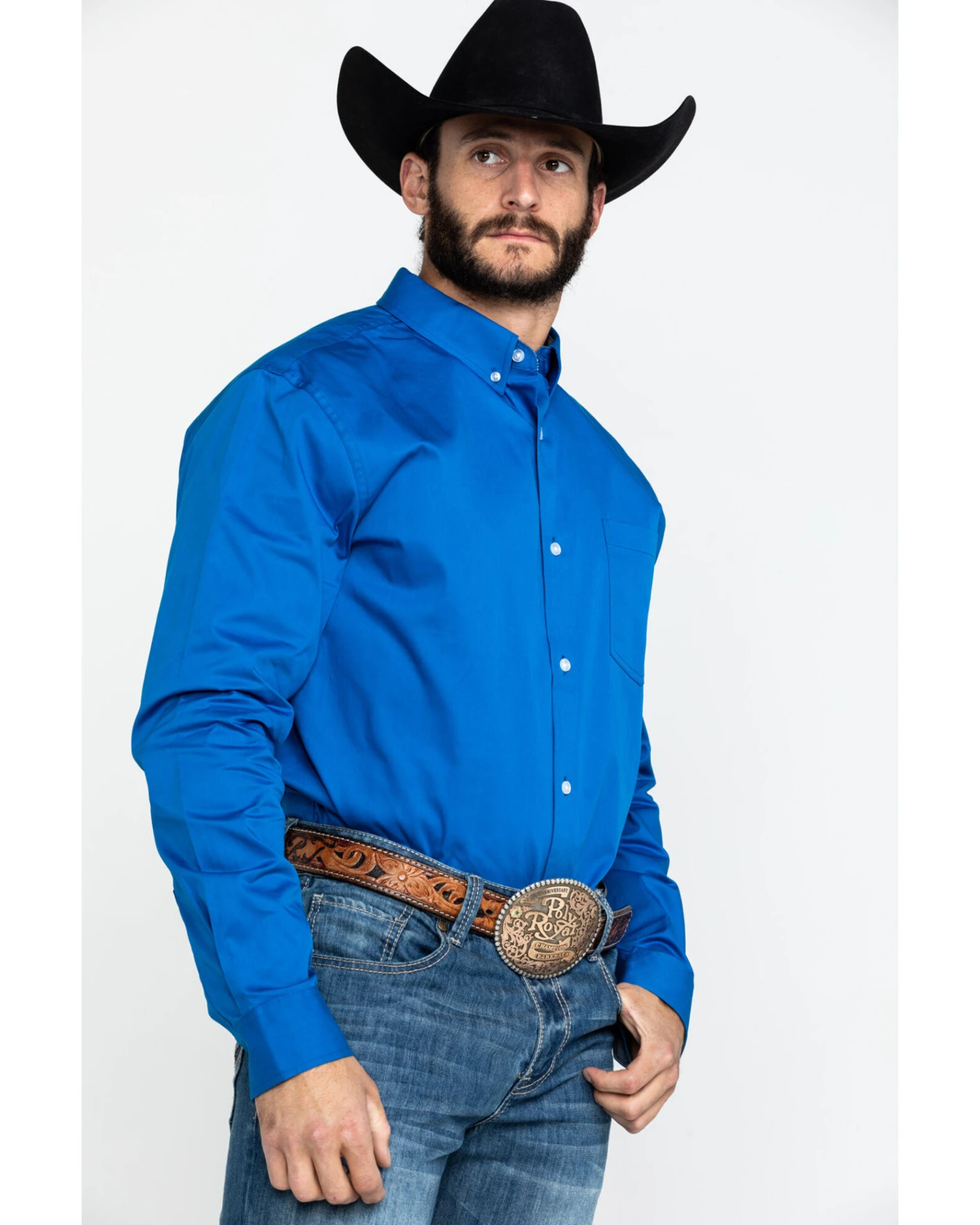 Cody James Core Solid Twill Long Sleeve Western Shirt 3 Cody James Core Solid Twill Long Sleeve Western Shirt - Image 3