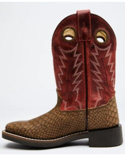 Cody James Boys' Reptile Print Western Boots - Broad Square Toe -Western Boots & Shoes Deals Store 2000328726 920 P4
