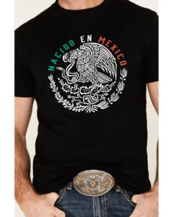 Cody James Men's Black Born In Mexico Graphic T-Shirt  -Western Boots & Shoes Deals Store 2000332445 001 P3