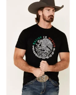Cody James Men's Black Born In Mexico Graphic T-Shirt  -Western Boots & Shoes Deals Store 2000332445 001 P4