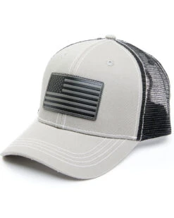 Cody James Men's Gray Flag Patch Mesh Back Ball Cap 