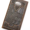 Cody James Men's Bi-Fold Crocodile Print Embossed Rodeo Wallet