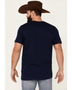 Cody James Men's Heather Navy Eagle Western Graphic Short Sleeve T-Shirt  -Western Boots & Shoes Deals Store 2000343149 410 P4