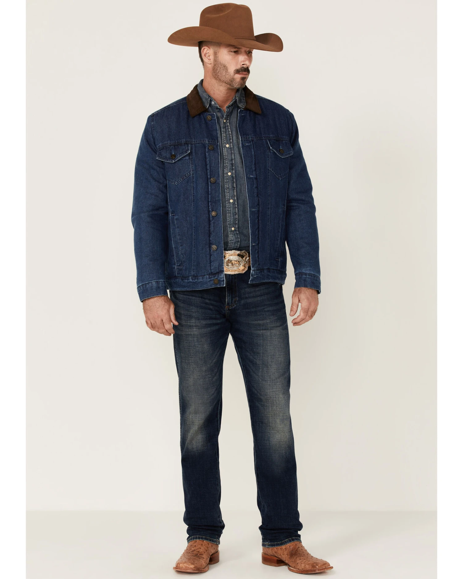 Cody James Men's Grand Teton 3.0 Sherpa-Lined Button-Front Denim Jacket 3 Cody James Men's Grand Teton 3.0 Sherpa-Lined Button-Front Denim Jacket - Image 3