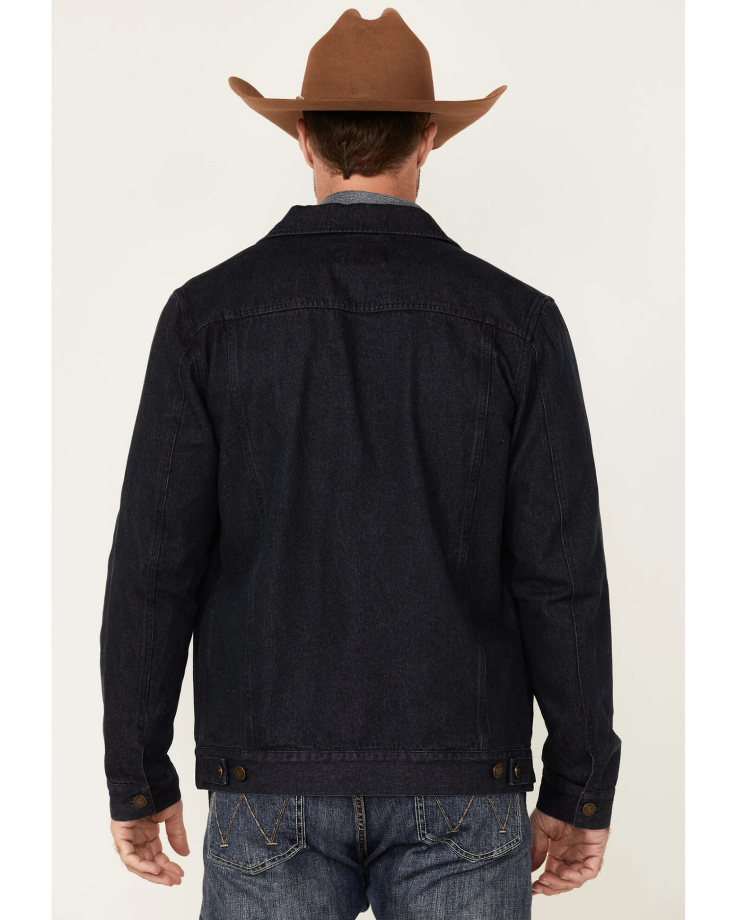 Cody James Men's Indigo Washed Button Down Unlined Denim Jacket 4 Cody James Men's Indigo Washed Button Down Unlined Denim Jacket - Image 4