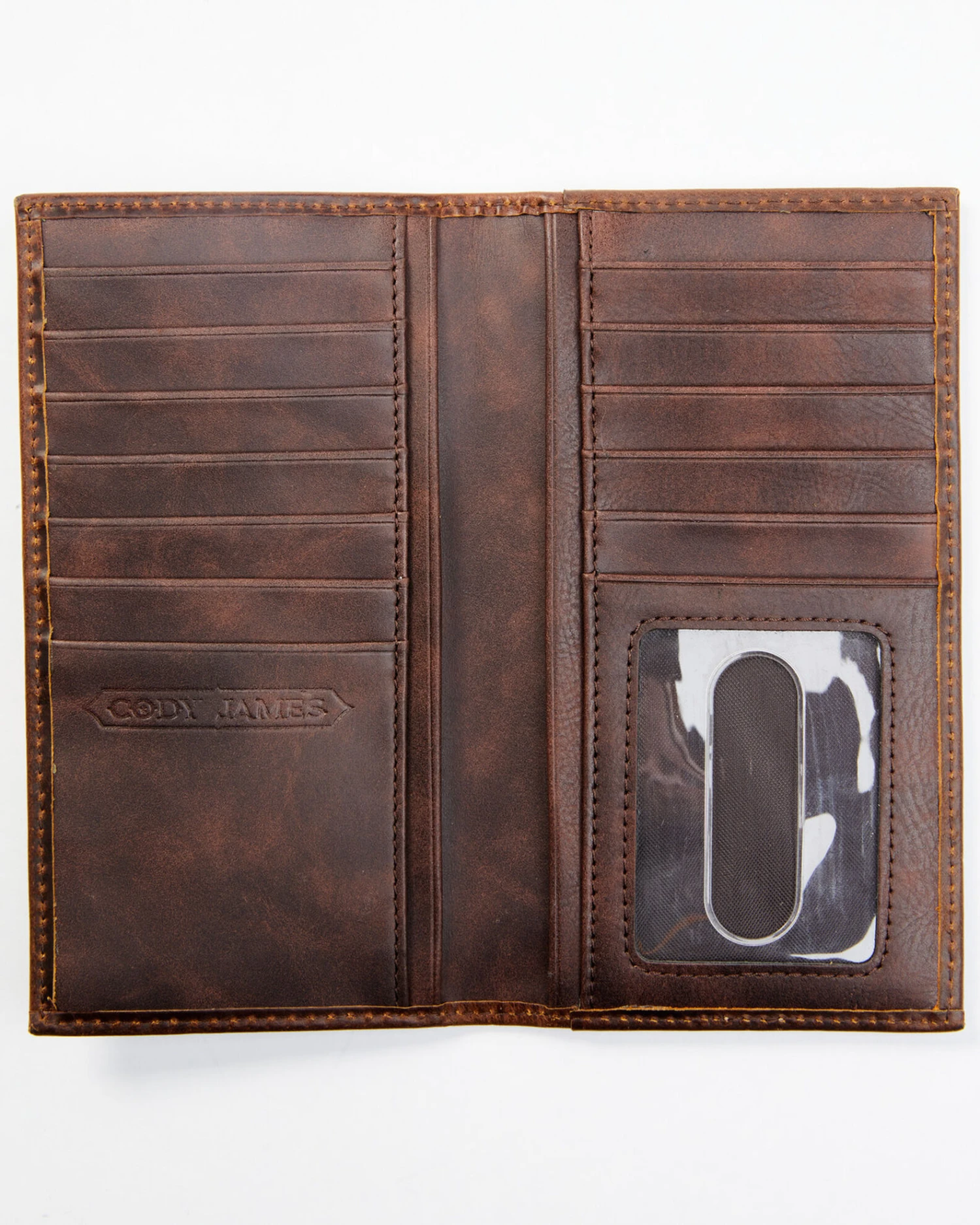 Cody James Men's Brown Rodeo Tooled Leather Wallet 2 Cody James Men's Brown Rodeo Tooled Leather Wallet - Image 2