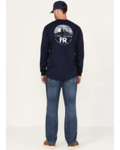 Cody James Men's FR Medium Wash Slim Straight Jeans -Western Boots & Shoes Deals Store 2000348999 400 P3