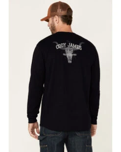 Cody James Men's FR Longhorn Graphic Long Sleeve Work T-Shirt 7 Cody James Men's FR Longhorn Graphic Long Sleeve Work T-Shirt -Western Boots & Shoes Deals Store 2000349468 410 P4
