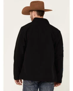 Cody James Core Men's Royal Embroidered Logo Sleeve Zip-Front Steamboat Jacket 7 Cody James Core Men's Royal Embroidered Logo Sleeve Zip-Front Steamboat Jacket -Western Boots & Shoes Deals Store 2000350760 001 P4