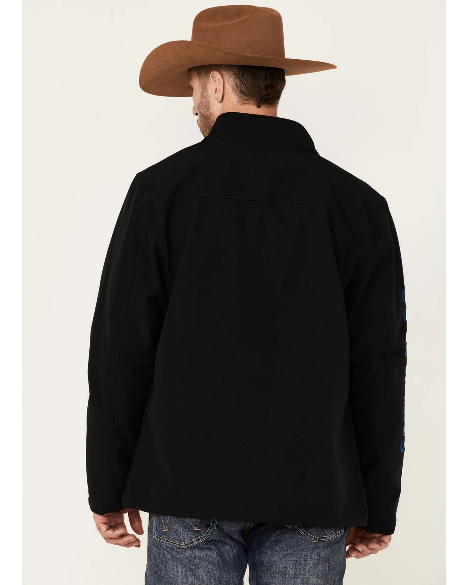 Cody James Core Men's Royal Embroidered Logo Sleeve Zip-Front Steamboat Jacket 4 Cody James Core Men's Royal Embroidered Logo Sleeve Zip-Front Steamboat Jacket - Image 4