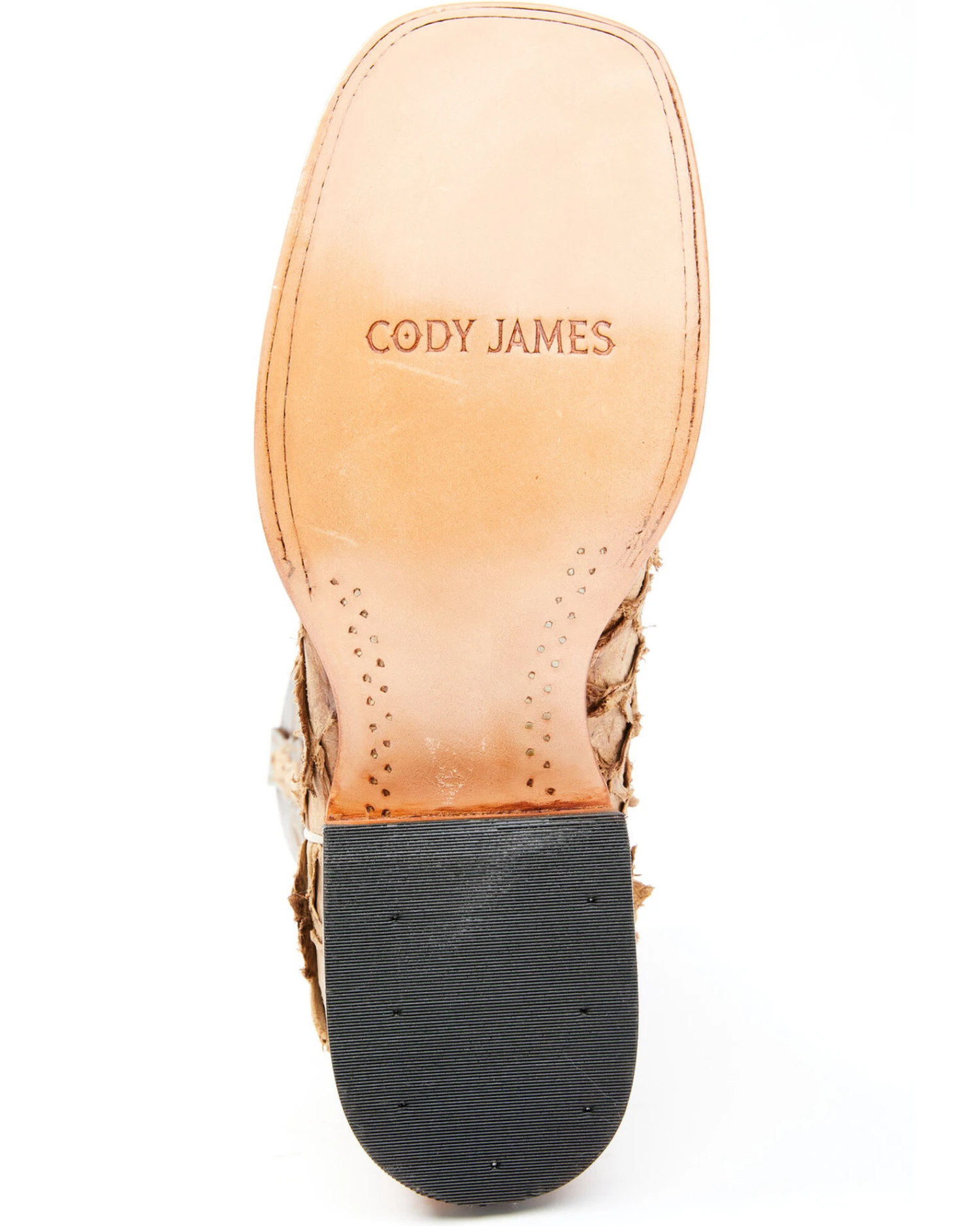 Cody James Men's Exotic Pirarucu Western Boots - Broad Square Toe 7 Cody James Men's Exotic Pirarucu Western Boots - Broad Square Toe - Image 7