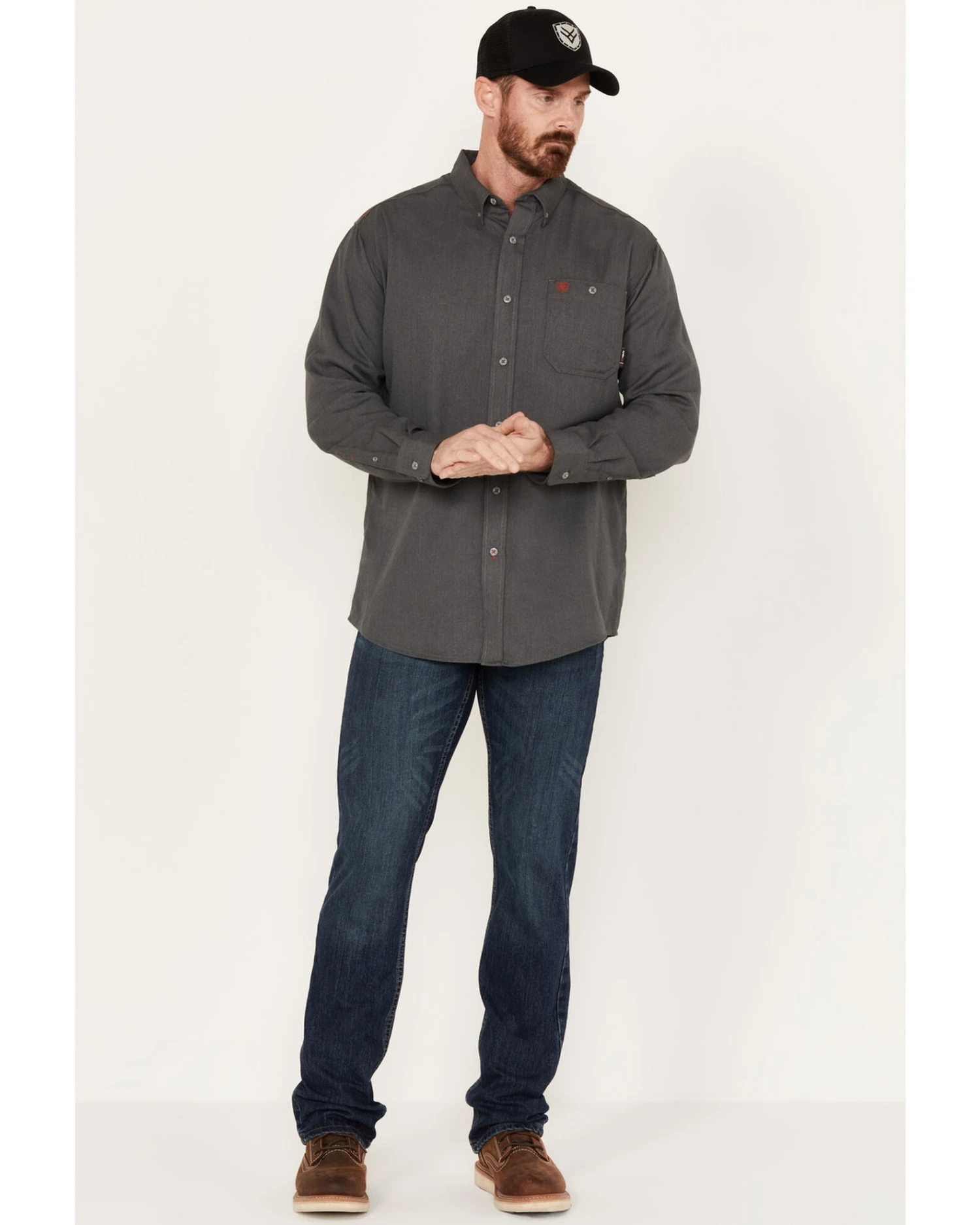 Cody James Men's FR Sidewinder Slim Straight Medium Wash Work Jeans 1 Cody James Men's FR Sidewinder Slim Straight Medium Wash Work Jeans