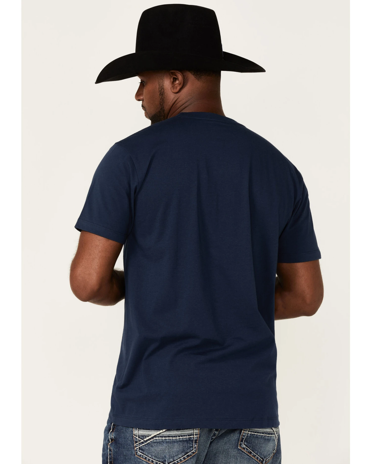 Cody James Men's Navy Southwestern Logo Short Sleeve T-Shirt 4 Cody James Men's Navy Southwestern Logo Short Sleeve T-Shirt - Image 4