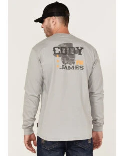 Cody James Men's FR Desperado Skull Graphic Long Sleeve Work T-Shirt -Western Boots & Shoes Deals Store 2000357979 020 P4