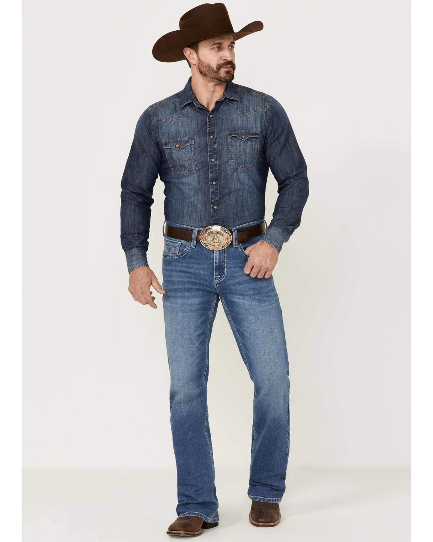 Cody James Men's Silverton Light Wash Stretch Relaxed Bootcut Jeans 1 Cody James Men's Silverton Light Wash Stretch Relaxed Bootcut Jeans