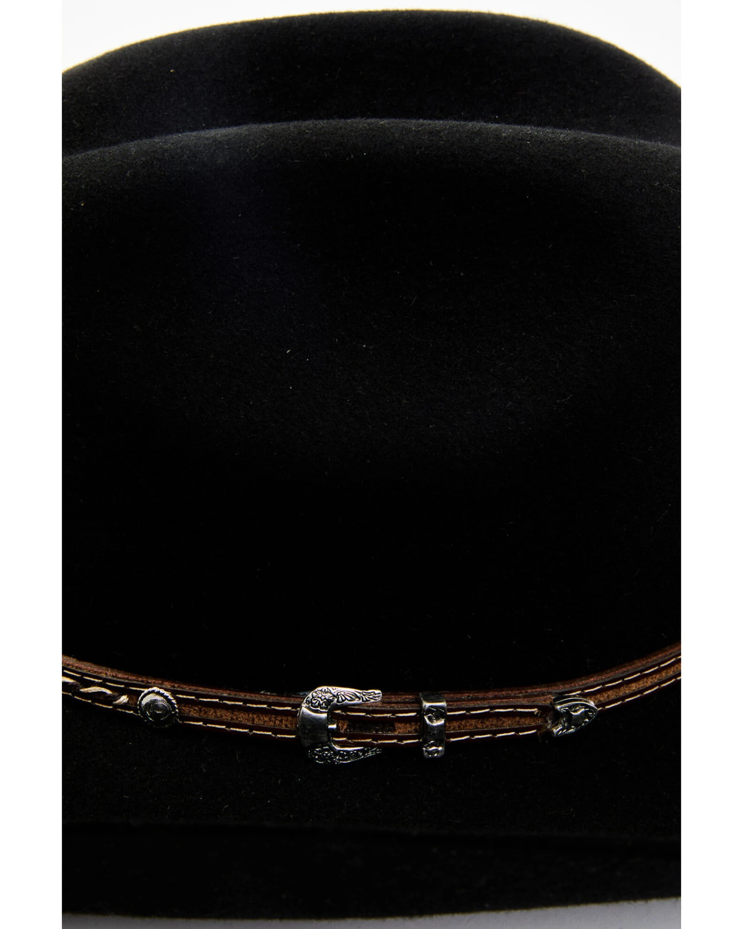 Cody James Men's 3X Black Leather Lace Band Wool Felt Western Hat 2 Cody James Men's 3X Black Leather Lace Band Wool Felt Western Hat - Image 2