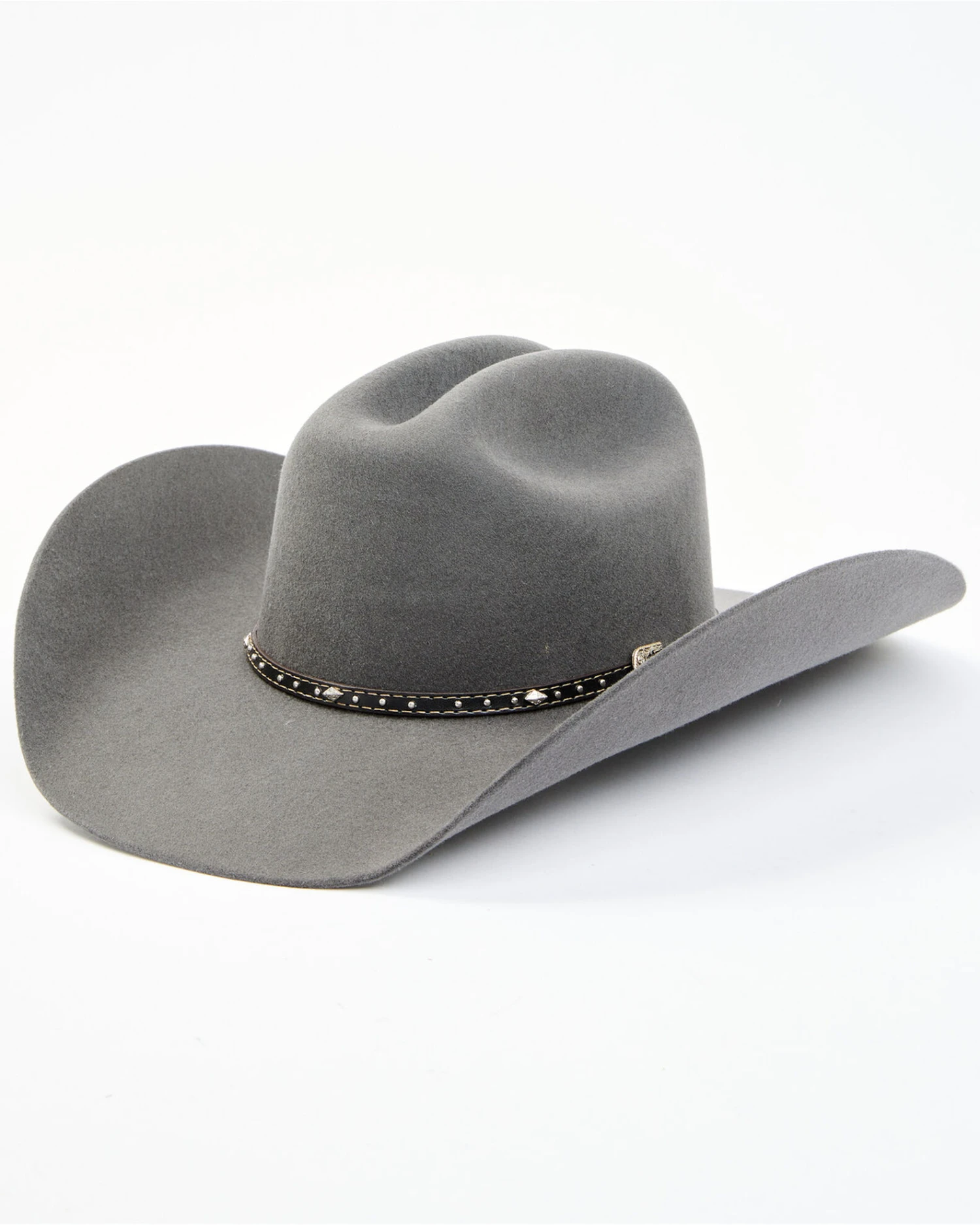 Cody James Men's 3X Smoke Gray Concho Buckle Band Wool Felt Western Hat 1 Cody James Men's 3X Smoke Gray Concho Buckle Band Wool Felt Western Hat