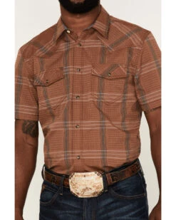 Cody James Men's Easl End Large Plaid Short Sleeve Snap Western Shirt  -Western Boots & Shoes Deals Store 2000364861 200 P3