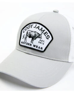 Cody James Men's Cow Logo Patch Mesh-Back Ball Cap  -Western Boots & Shoes Deals Store 2000365164 025 P2