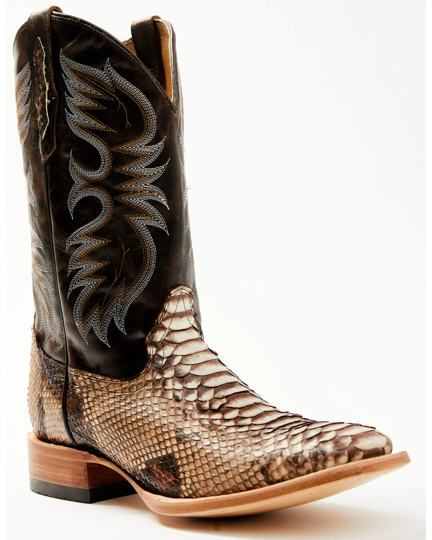 Cody James Men's Exotic Python Western Boots - Broad Square Toe 1 Cody James Men's Exotic Python Western Boots - Broad Square Toe