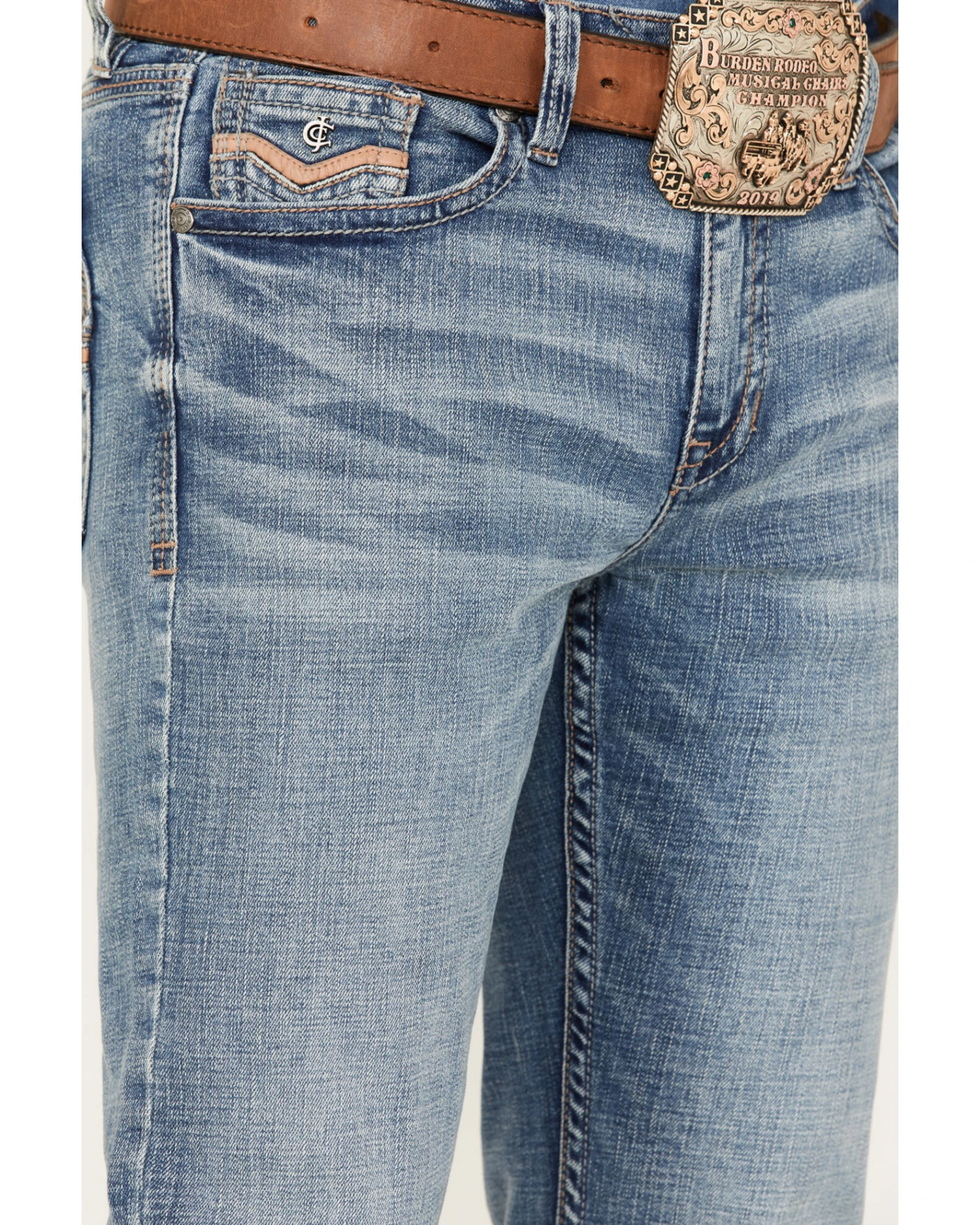 Cody James Men's Manning Light Wash Slim Boot Stretch Denim Jeans 2 Cody James Men's Manning Light Wash Slim Boot Stretch Denim Jeans - Image 2