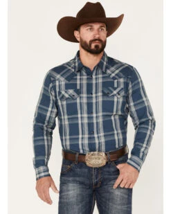 Western Boots & Shoes Deals Store 25 Cody James Men's Expression Large Plaid Snap Western Shirt