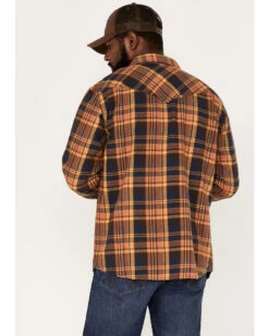 Cody James Men's Wood Chuck Large Plaid Print Long Sleeve Snap Western Flannel Shirt - Big & Tall  -Western Boots & Shoes Deals Store 2000374131 200 P4