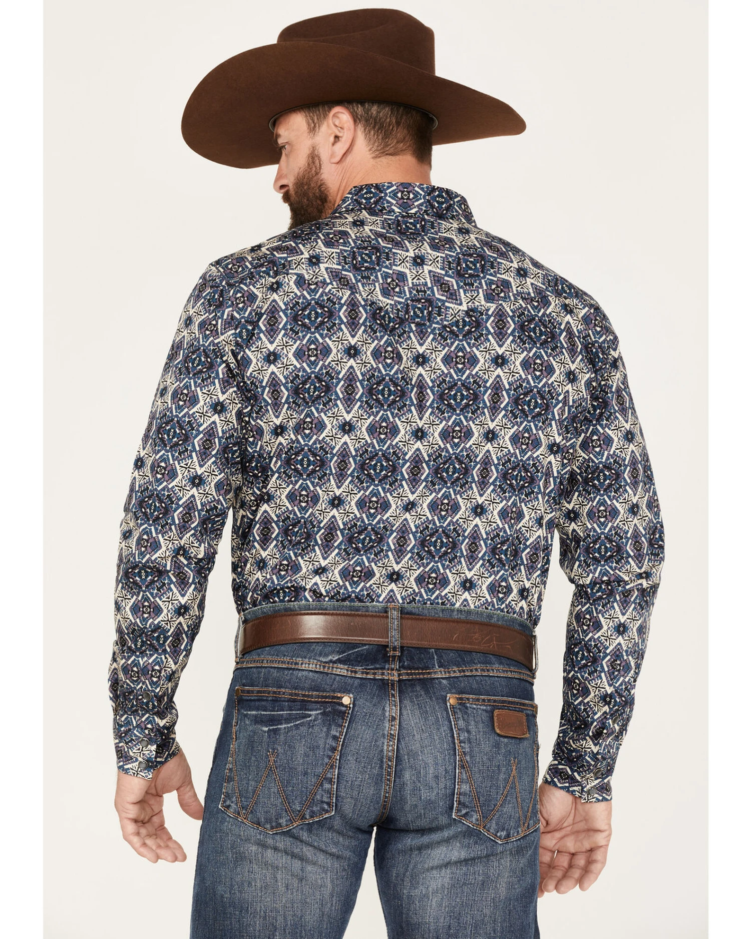 Cody James Men's Appalacian Southwestern Print Snap Western Shirt 4 Cody James Men's Appalacian Southwestern Print Snap Western Shirt - Image 4