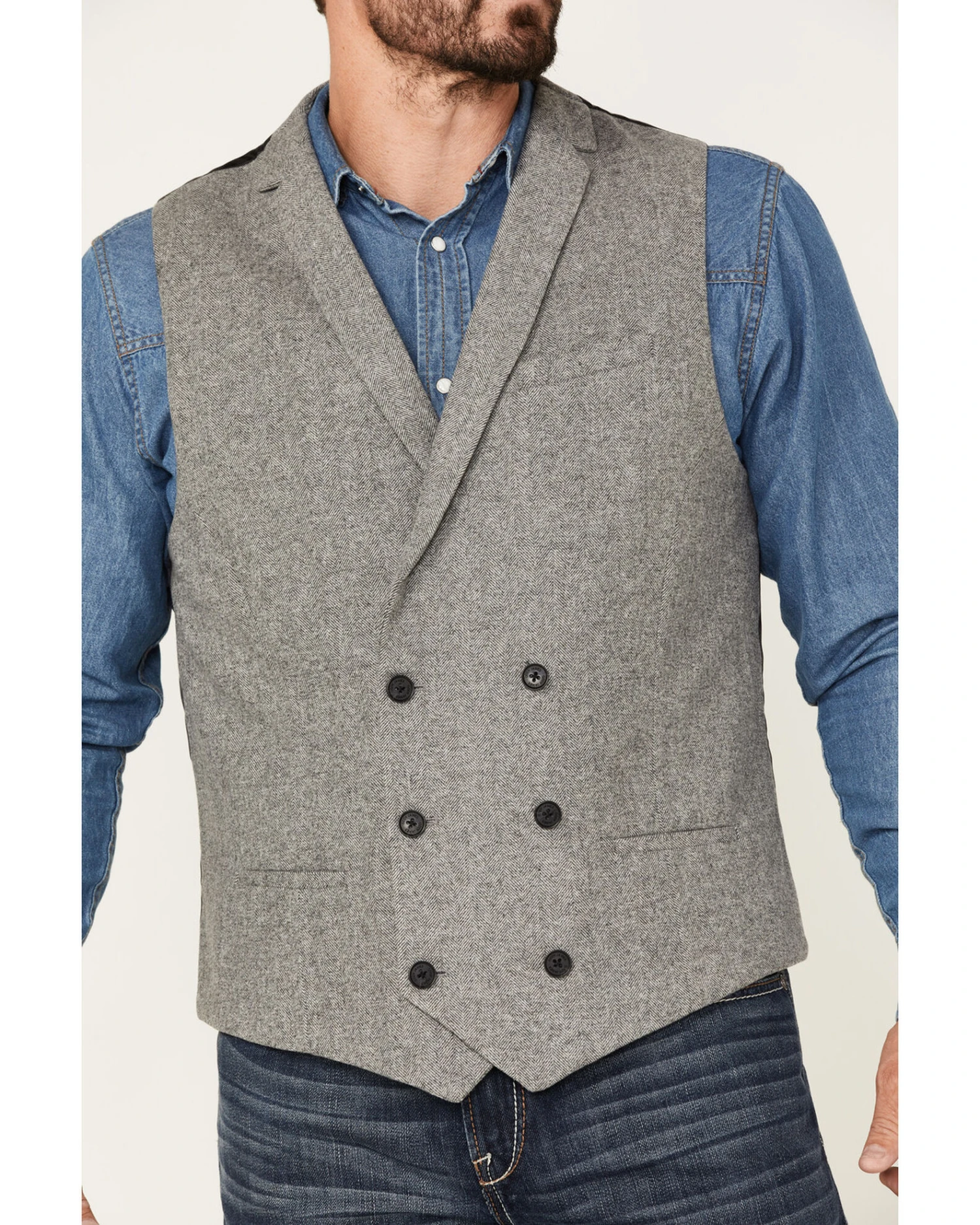 Cody James Men's Herringbone Vest 3 Cody James Men's Herringbone Vest - Image 3