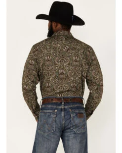 Cody James Men's Rio Sonora Paisley Print Long Sleeve Snap Western Shirt - Big & Tall -Western Boots & Shoes Deals Store 2000380433 200 P4