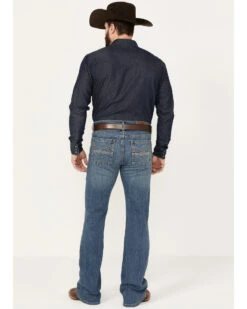 Cody James Men's Light A Shuck Medium Wash Relaxed Bootcut Stretch Denim Jeans  -Western Boots & Shoes Deals Store 2000381085 413 P3