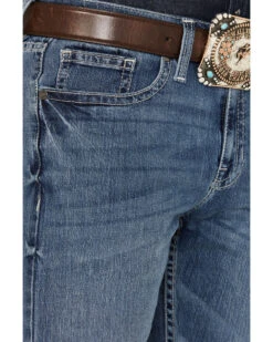 Cody James Men's Shootout Medium Wash Slim Straight Stretch Denim Jeans -Western Boots & Shoes Deals Store 2000381186 413 P2