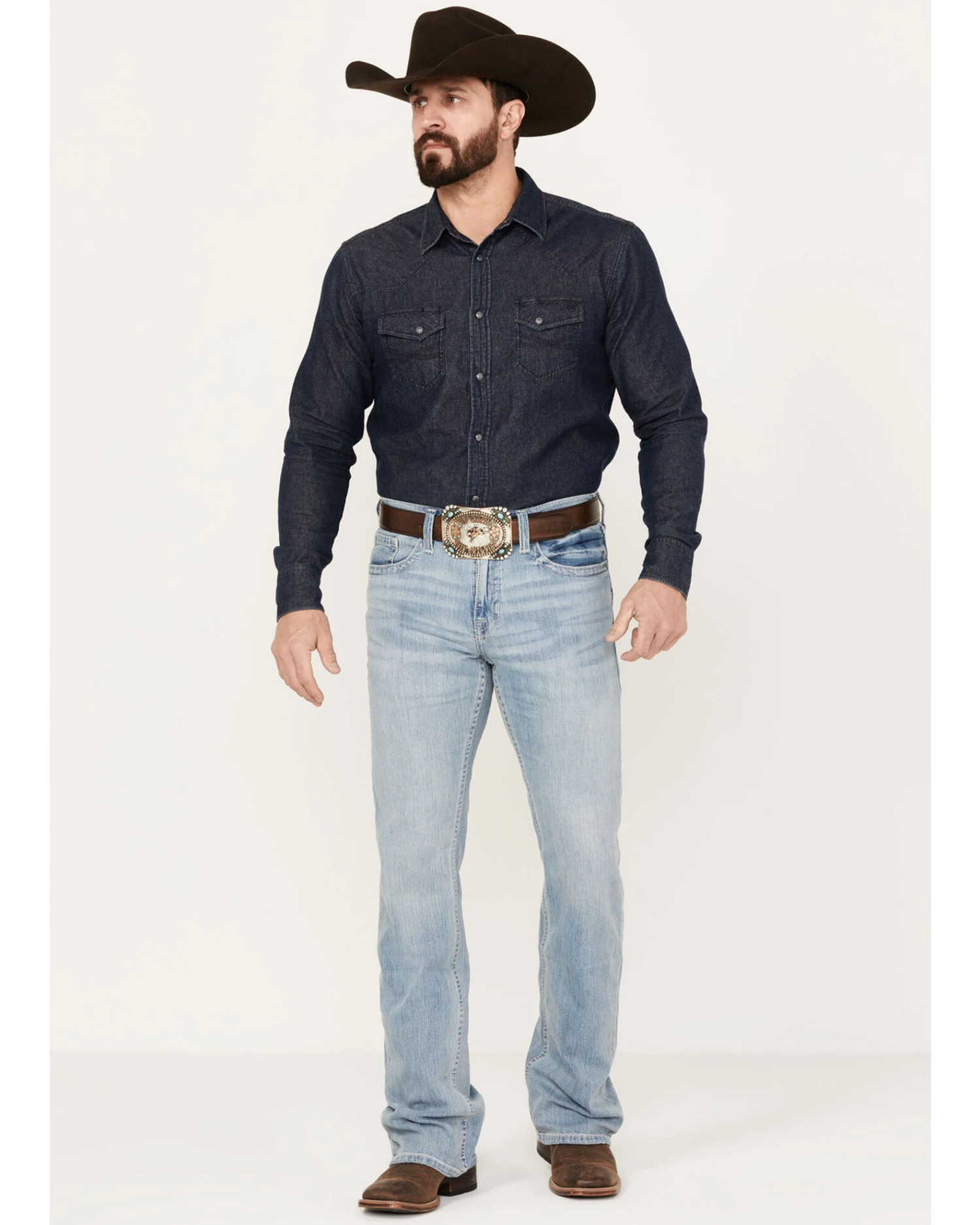 Cody James Men's Owens Light Wash Slim Boot Stretch Denim Jeans 1 Cody James Men's Owens Light Wash Slim Boot Stretch Denim Jeans