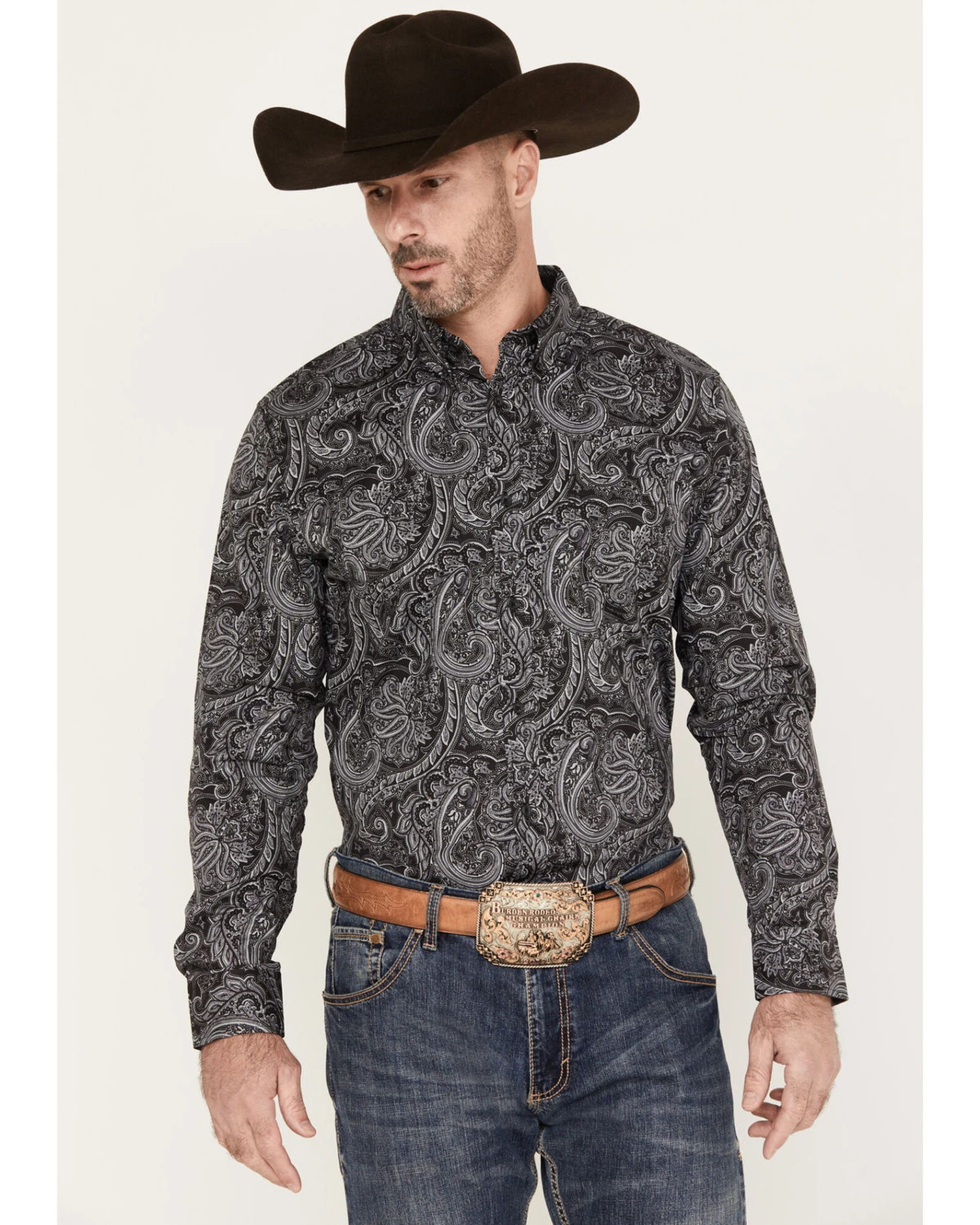 Cody James Men's Cassidy Paisley Button Down Long Sleeve Western Shirt 1 Cody James Men's Cassidy Paisley Button Down Long Sleeve Western Shirt