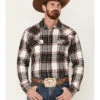 Cody James Men's Cabin Fever Long Sleeve Snap Western Flannel Shirt