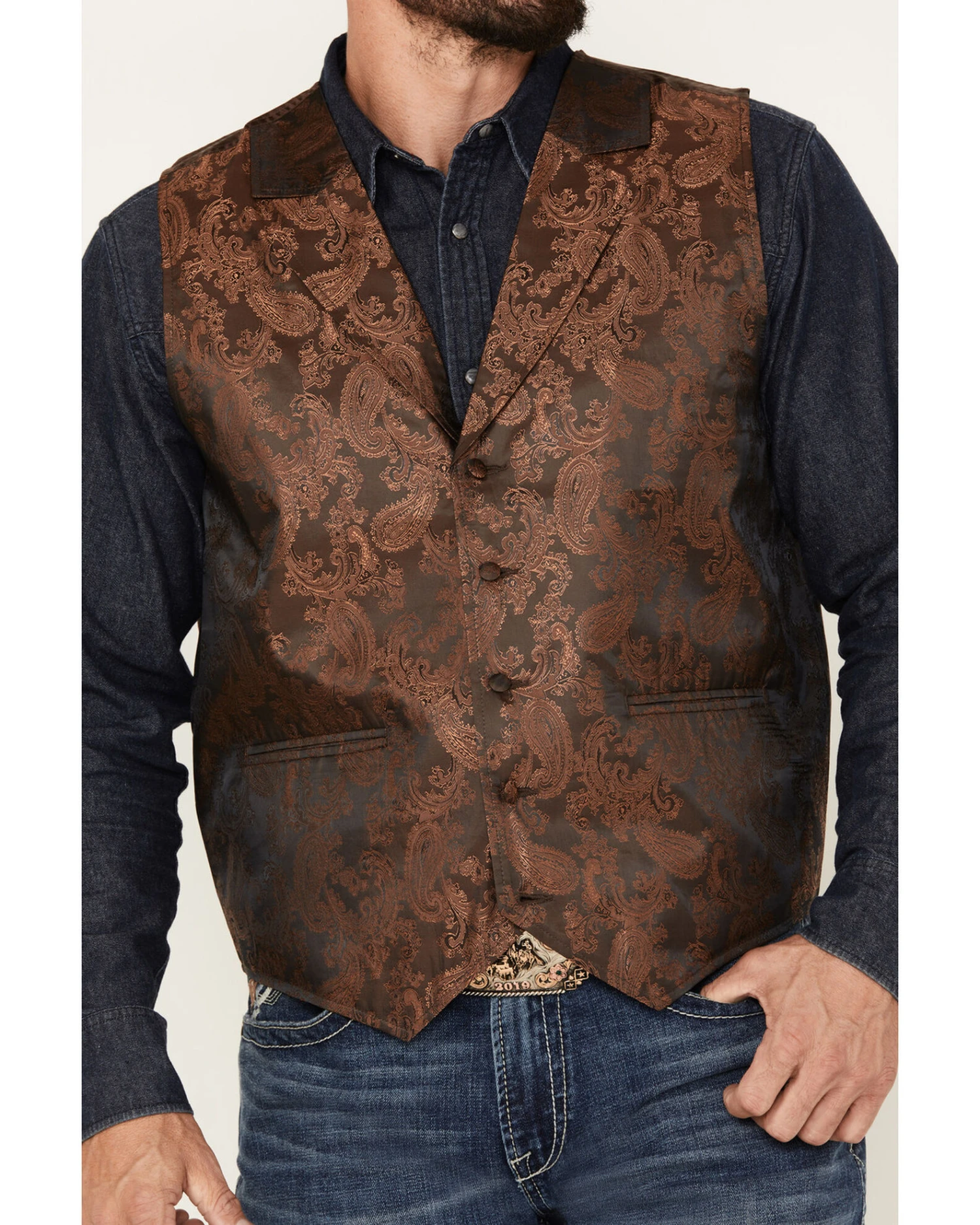 Cody James Men's Noble Paisley Vest 3 Cody James Men's Noble Paisley Vest - Image 3